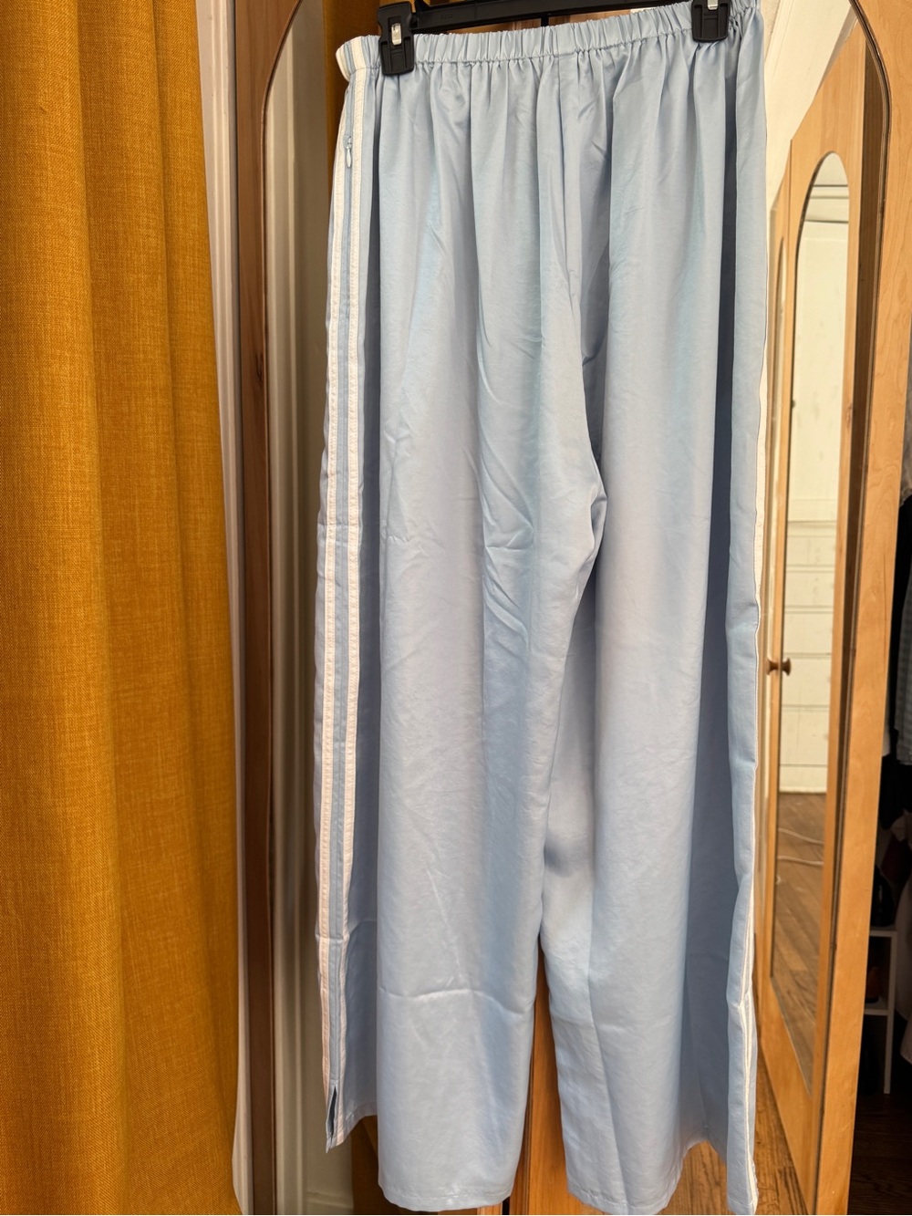 Fashion Brand Company Light Blue Sporty  Lounge Pants with White Side Stripes XL